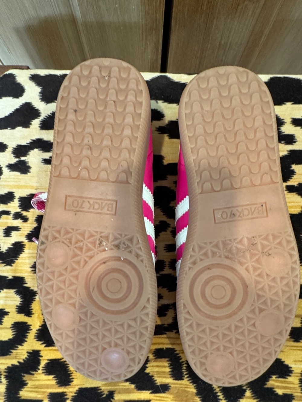 Pink Athletic Sneakers with White Accents - Picture 4 of 7